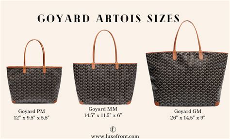 goyard tote sizes mm|Goyard size pm or gm.